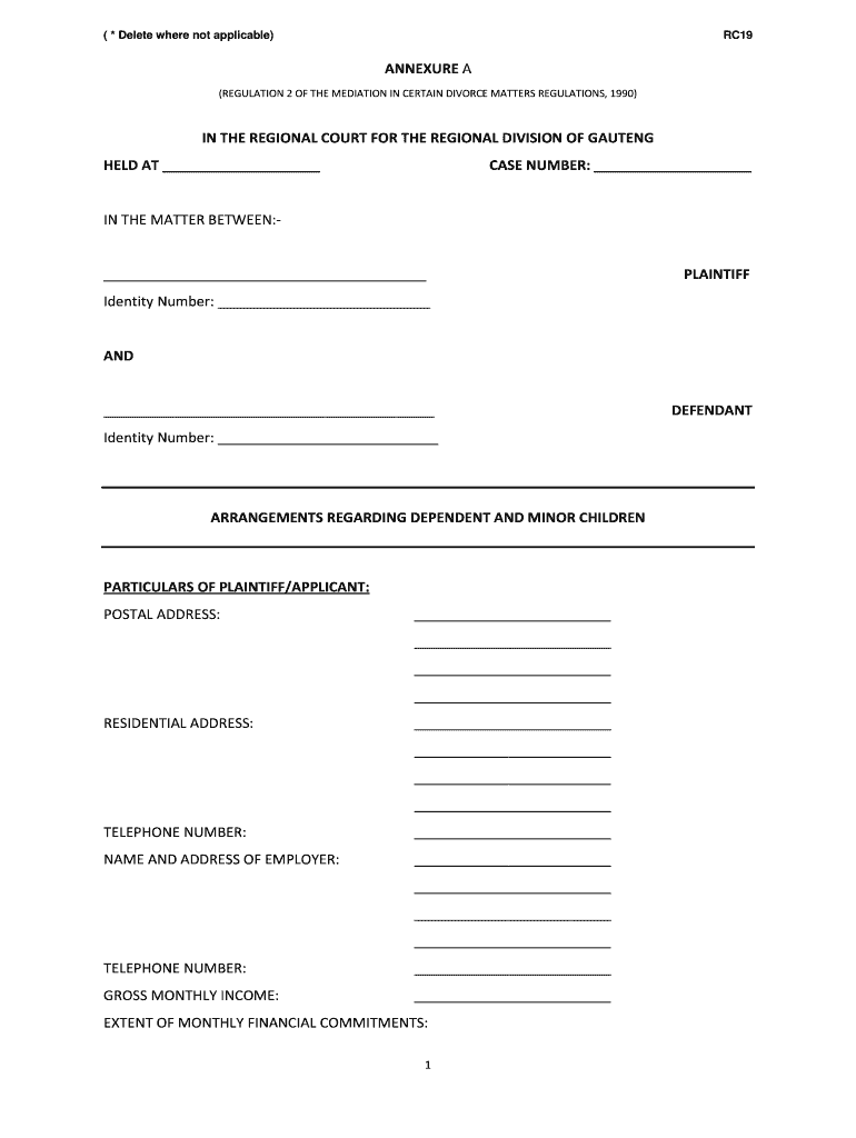 Rc19 Form