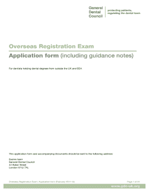 Ore Application Form