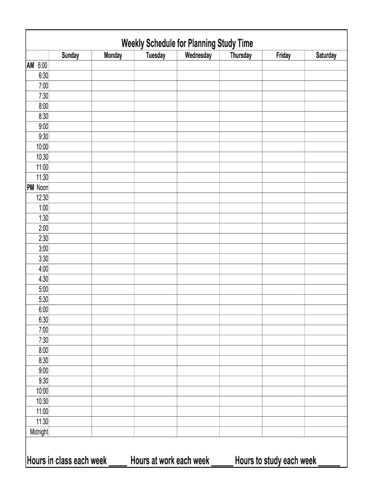 Schedule Grid Template  Form
