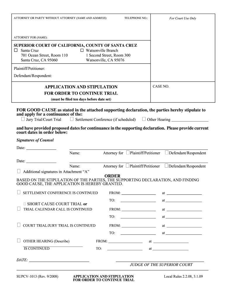 Get and Sign Supcv 1013 2008-2022 Form
