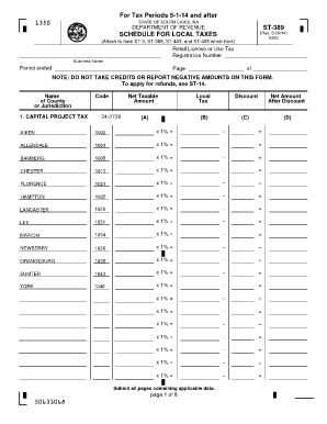 ST 389 May the South Carolina Department of Revenue Sctax  Form