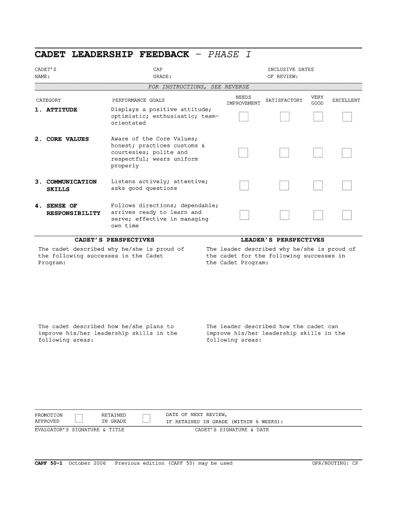 Capf 50  Form