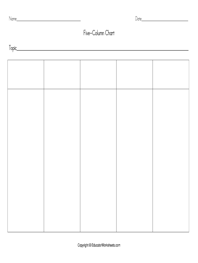 Get and Sign Blank Chart  Form