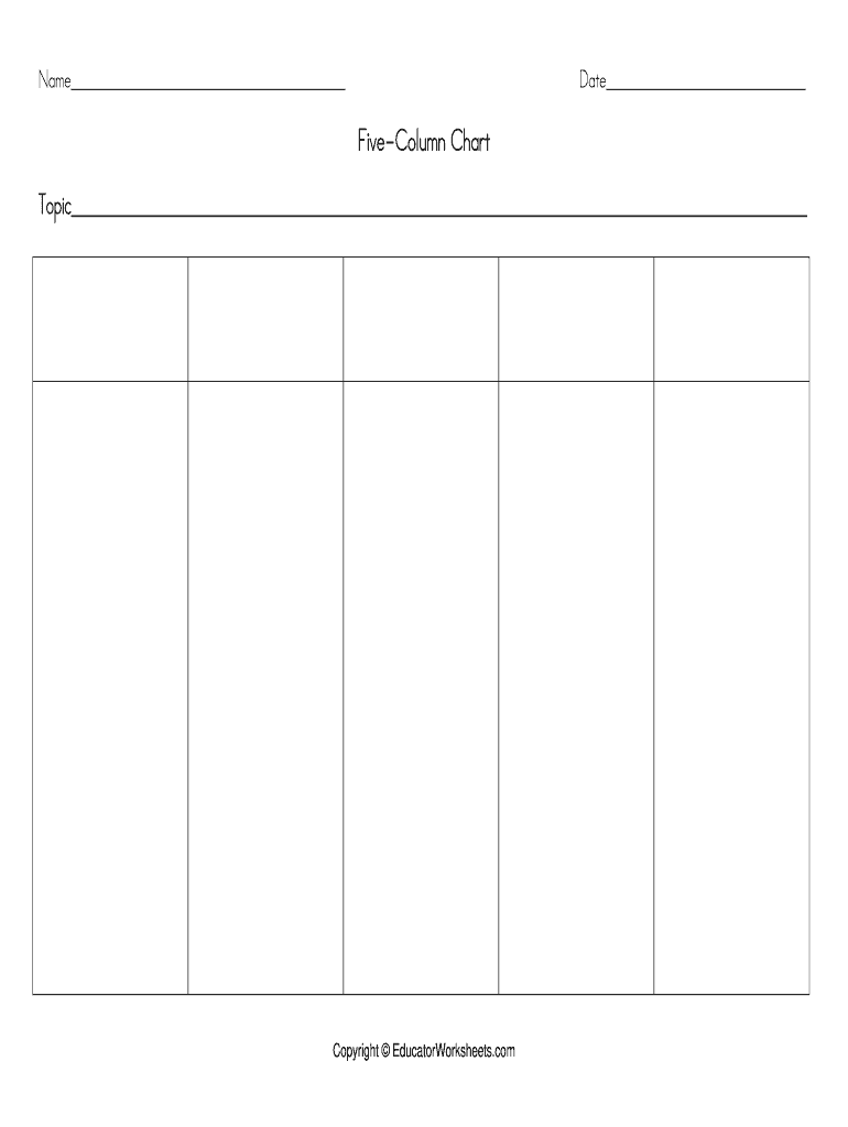 Blank Chart  Form