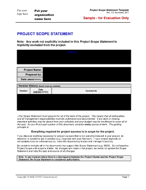 Fill in Blank Project Sample PDF Form