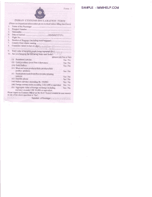 Cn22custom Declaration Form India Post