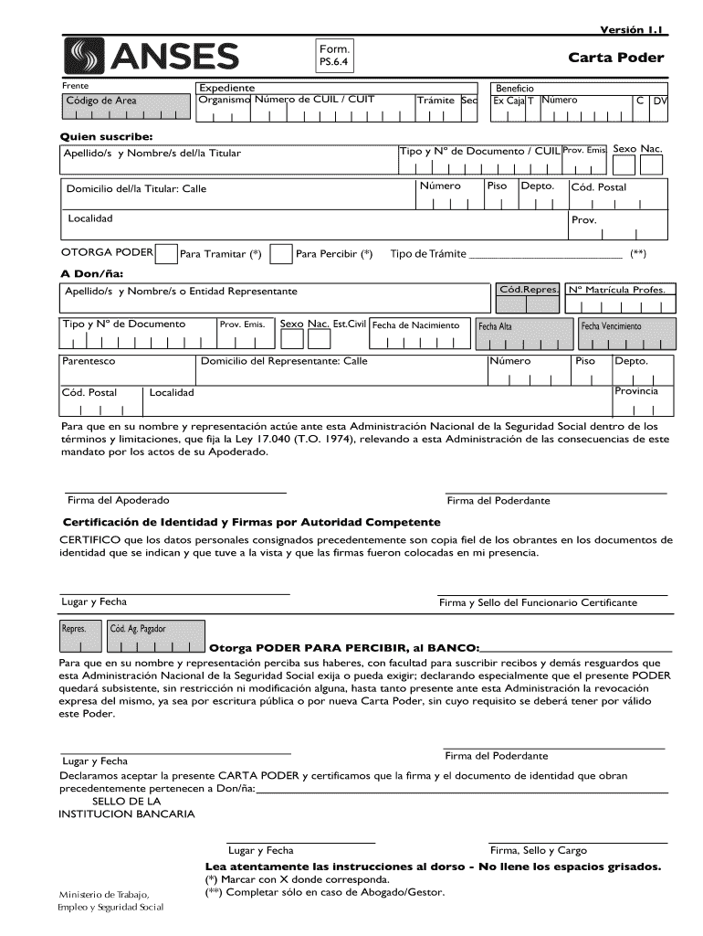 Anses Form Ps 6 4