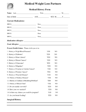 Weight Forms