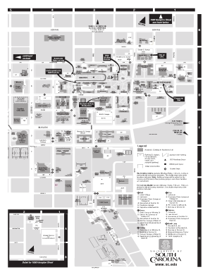 University of South Carolina Campus Map  Form