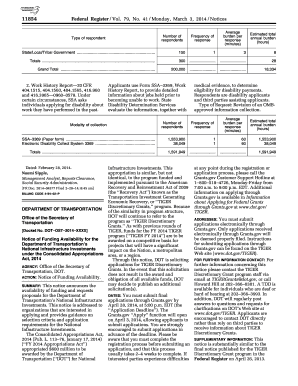 Ssa Form Omb No 0960 0578