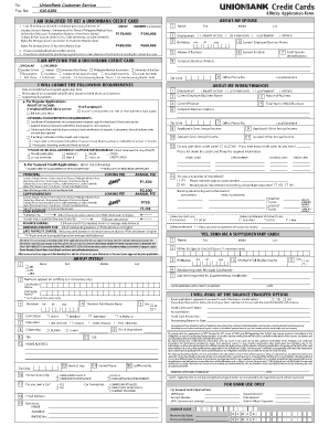 Union Bank Form Fill Up