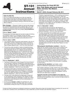 Nys St 101  Form