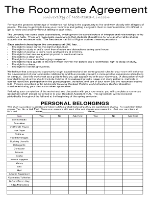Housing Agreement Template  Form