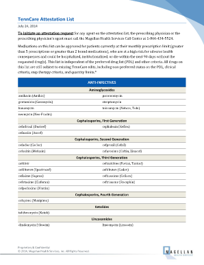 Tenncare Magellan Attestation Forms