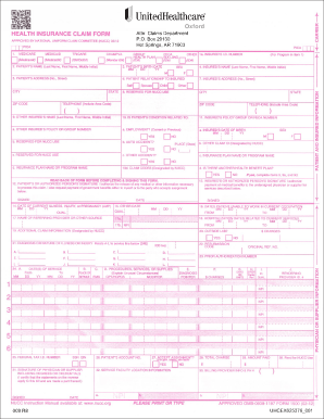 Updated CMS 1500 Claim Form Version 0212 to Be Anthem