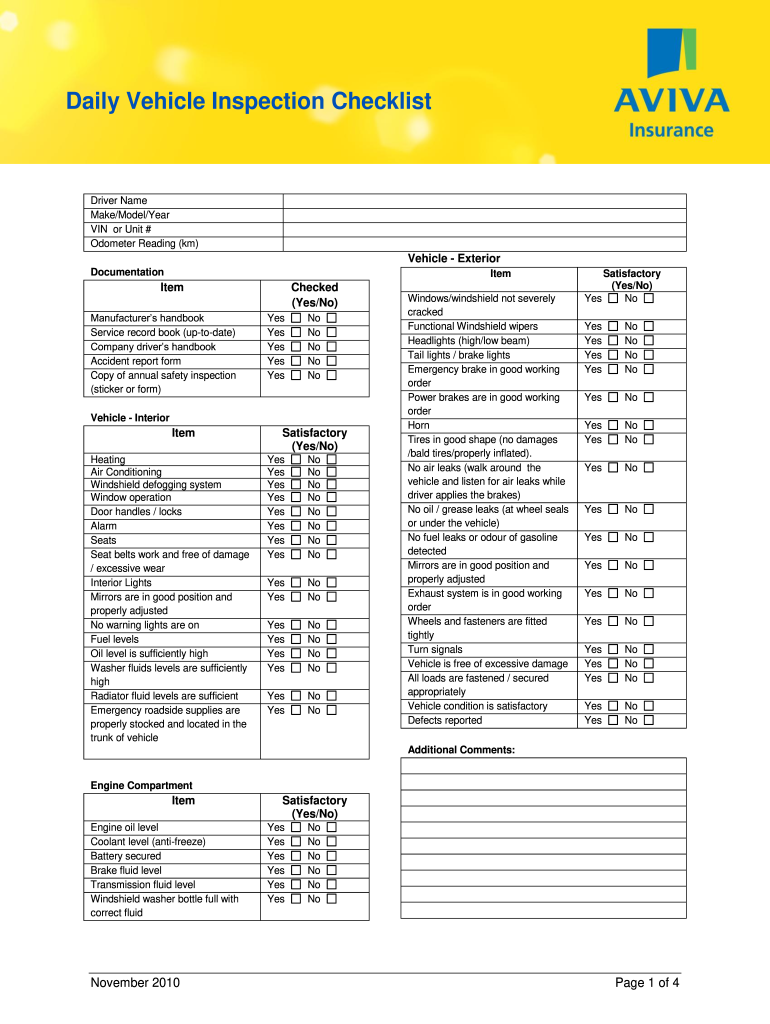  Company Vehicle Handover Form to Employee 2010-2024