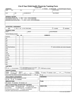 Health Checkup Form