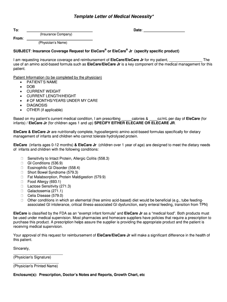 Sample Letter of Medical Necessity for Hoyer Lift  Form