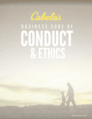 Cabelas Code of Ethics  Form