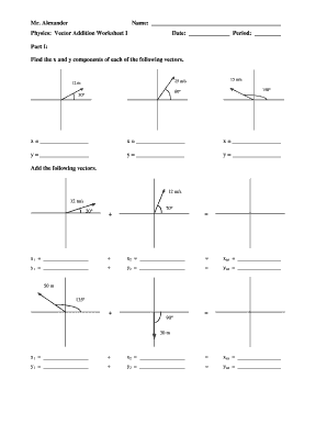 vectors homework worksheet answers