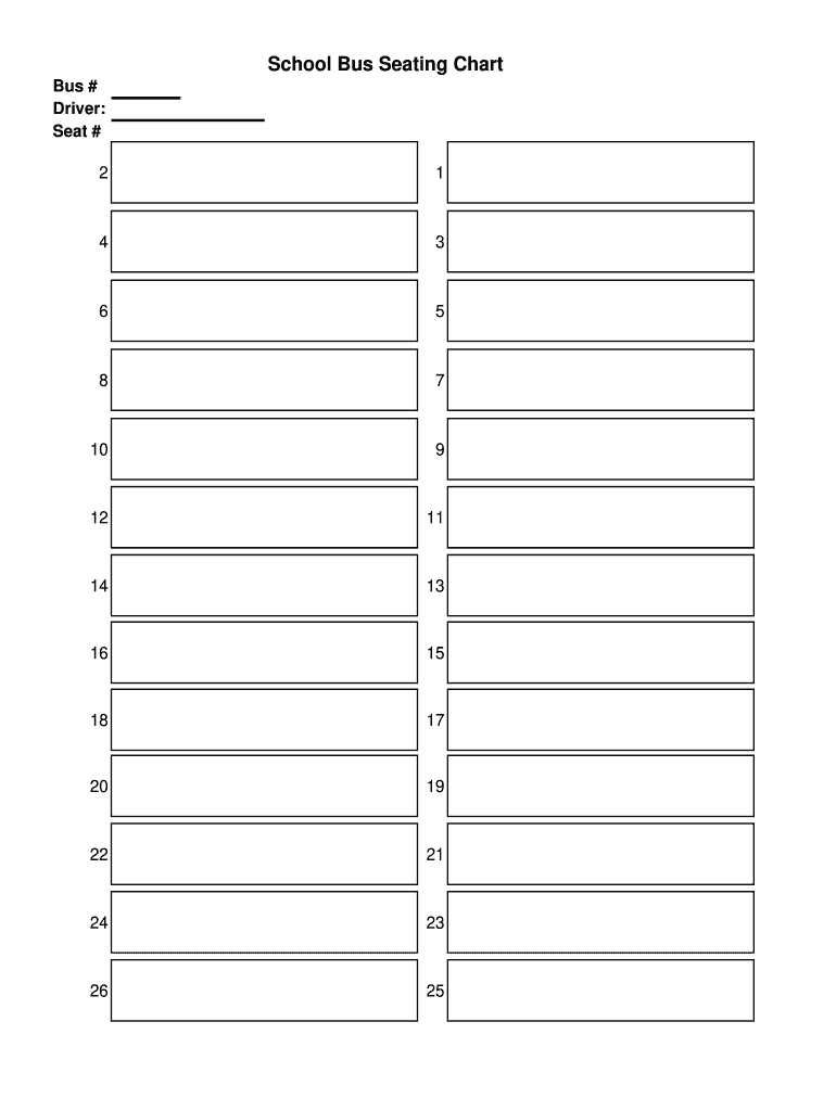 Bus Seating  Form