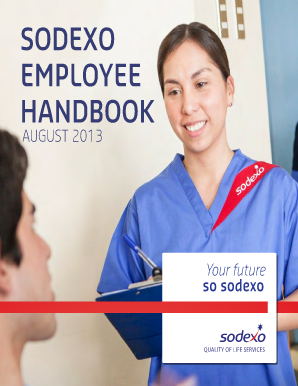 Sodexo Employee Handbook  Form