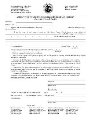 Marriage Affidavit PDF  Form
