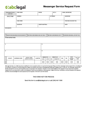 Service Request Form Template