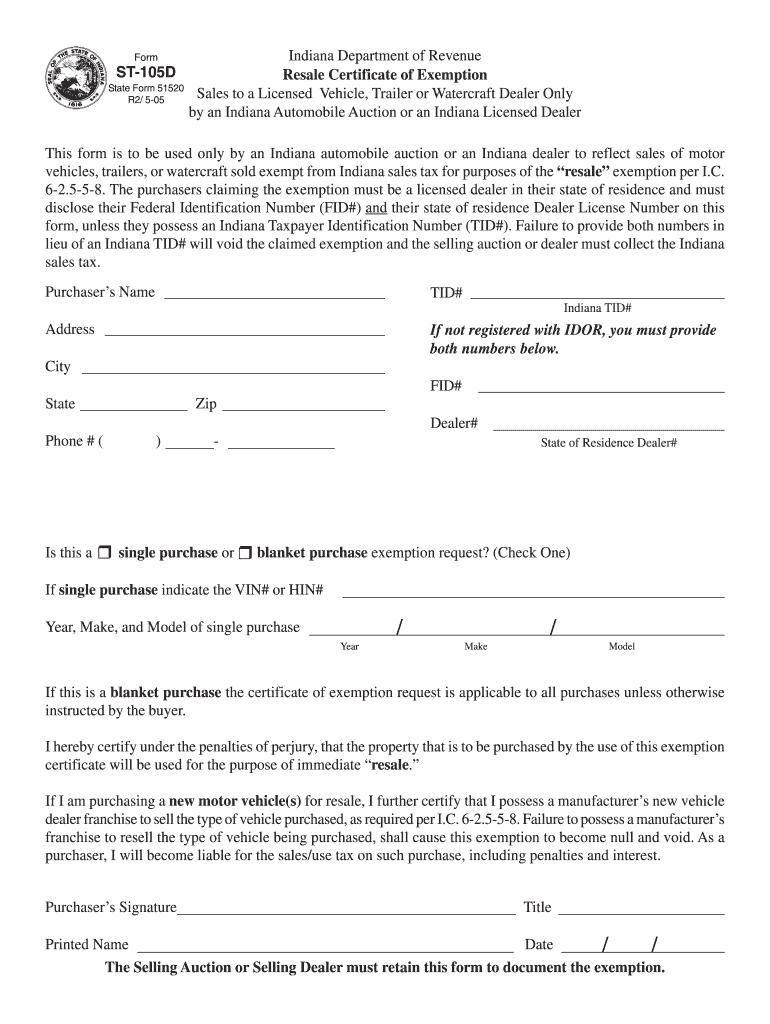  St 105 Form 2005-2024