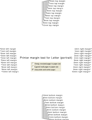 Printer Margin Test Page  Form