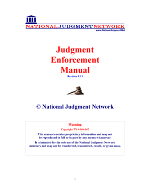 National Judgment Network  Form