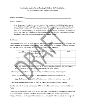 Form 14653 Statement Example
