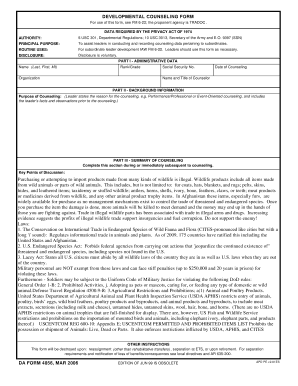 Da Form 4856 Example