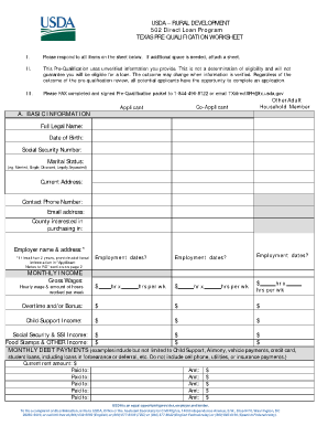Prequalifications Tx  Form