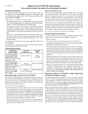 Ct 706 Nt Instructions  Form