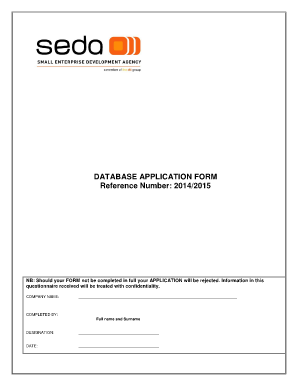 Seda Funding Application Forms