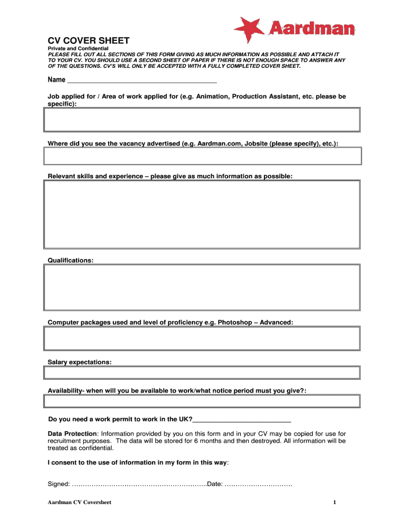 Cv Template  Form