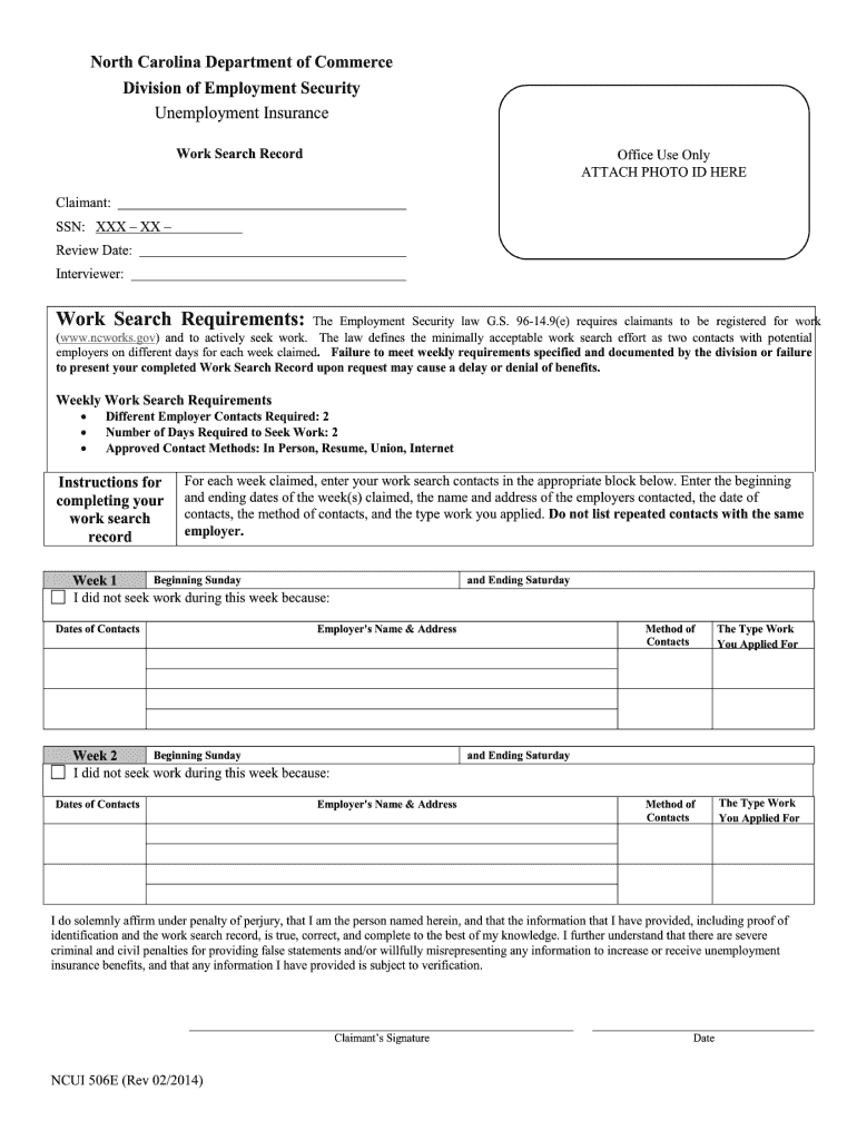  Ncui 506e  Form 2014-2024