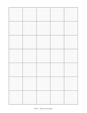 Base Ten Grid Paper Printable  Form