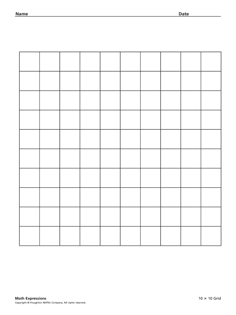 10x10 Grid  Form