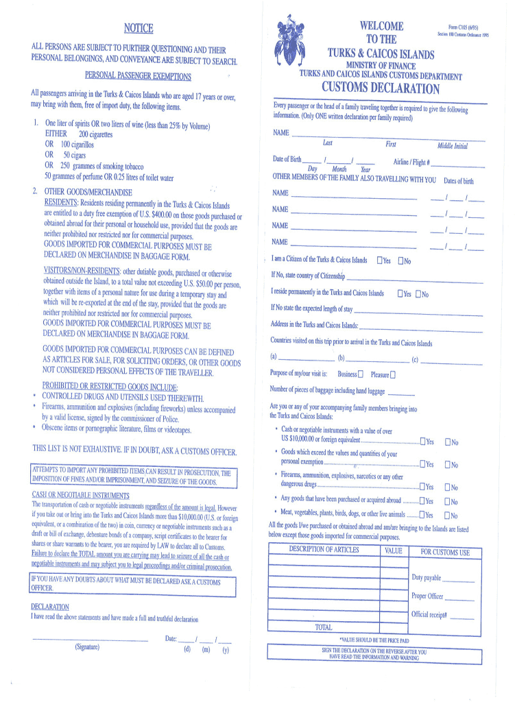  Tci Customs 1995-2024