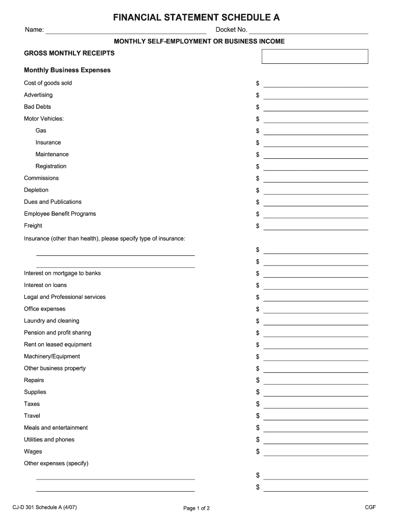 Ma Schedule Form