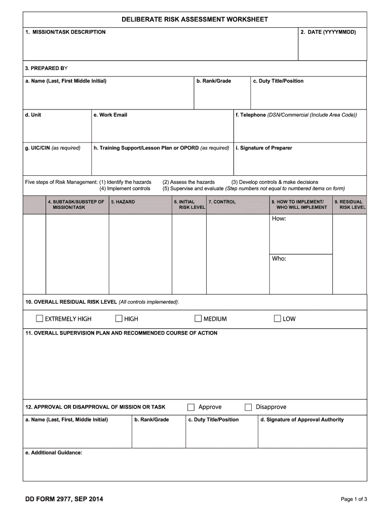 Dd Form 2977 Army Pubs