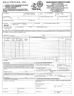 Healthplex Dental Claim Form