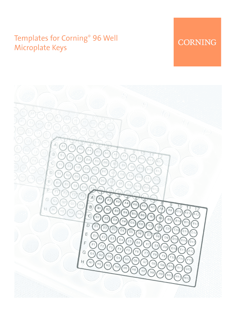 96 Well Plate Template  Form