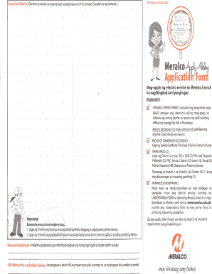 How Ro Fill Location Sketch Meralco Form