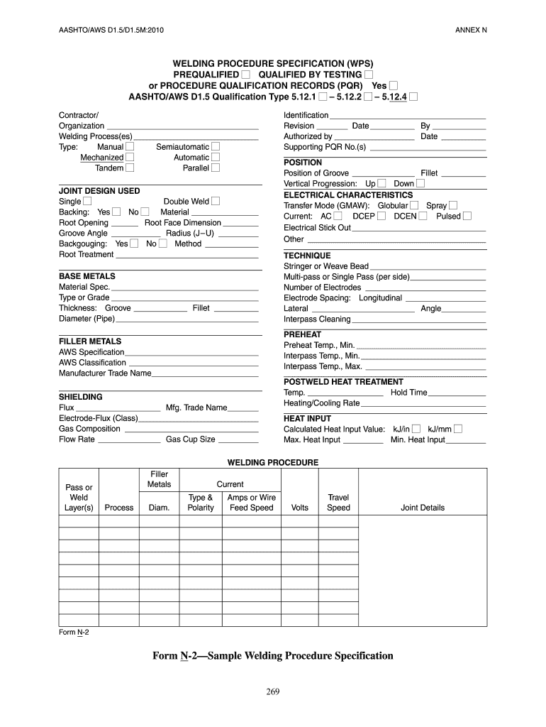  Editable Aws Annex Form 2010-2024