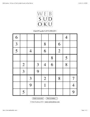 Websudoku Evil  Form