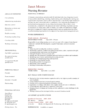 nursing resume format free download india