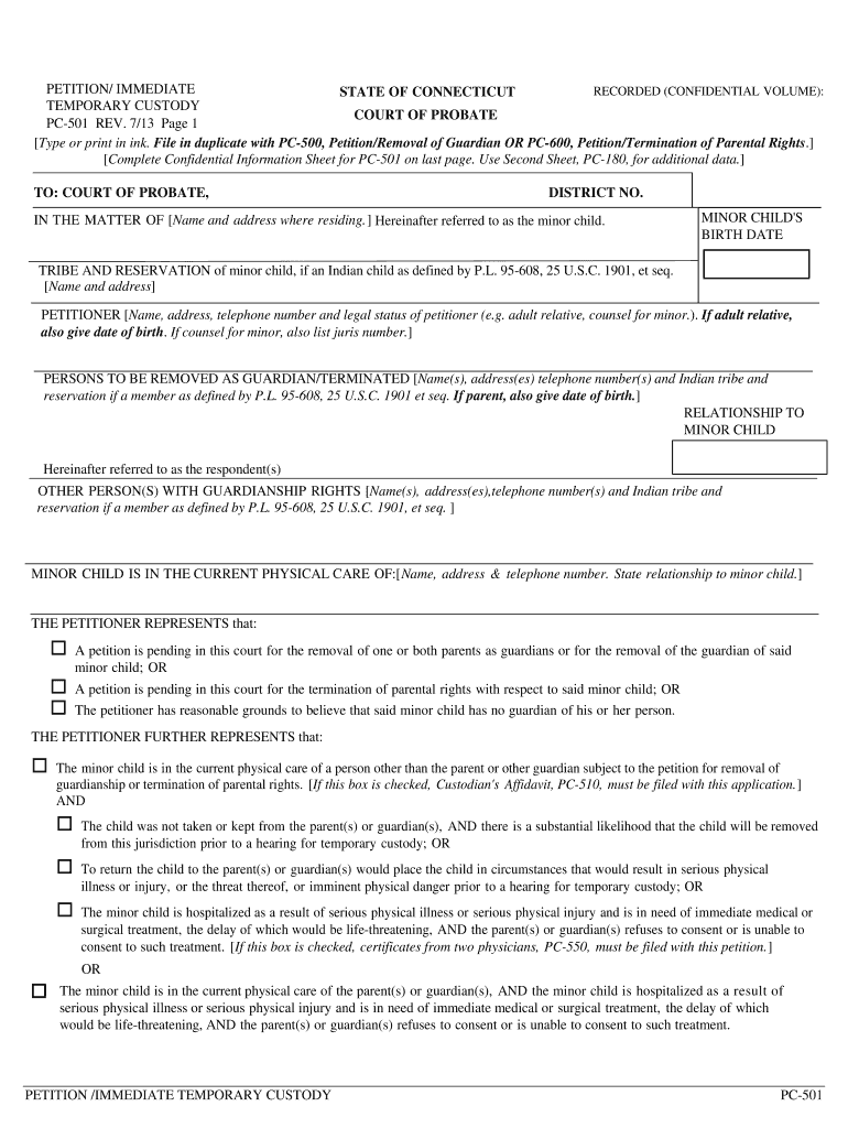  PDF Fill and Sign Online Temporary Guardianship Without Court  Form 2013